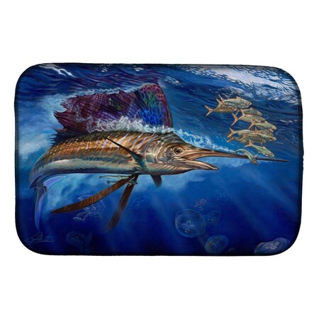 Carolines Treasures Majesty Sailfish Dish Drying Mat JMA2010DDM